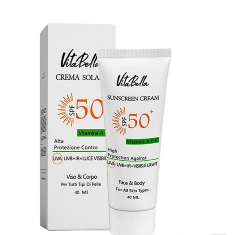 کرم ضد آفتاب ویتابلا بی رنگ spf50